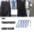thumbnail image 1 of 5PCS 4x3-inch Soft Plastic ID Card Holders with Breakaway Lanyards, Clear Landscape Name Badge Case for Work, Events, School, Conference & Office, 1 of 6