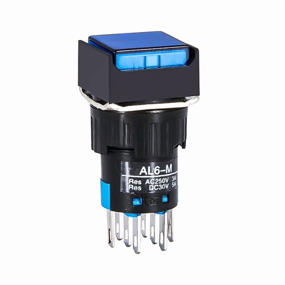 5PCS 5V 12V 24V 220V Momentary LED Illuminuted Maintained Self-locking ...