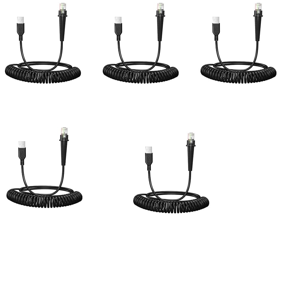 (5PCS) 9.84ft Scanner Cable for Honeywell (2PCS) 9.84ft Scanner Cable for Honeywell MS9520 MS5145 MS1690 MS1890 MS9524 MS9535 MS9540 MK9540 MS9541 M Cord Barcode Scanner USB Cable Coiled Cord