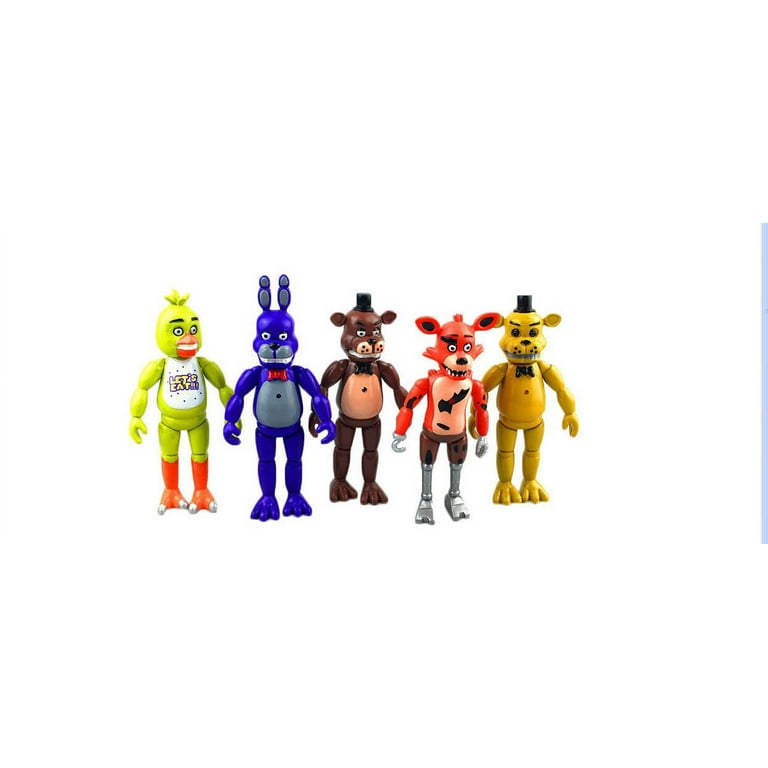 5PCS A Set Fnaf Five Nights at Freddy´s 5.5 Action Figures With Light Toys  Gift 