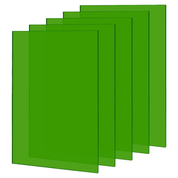 5PCS Acrylic Sheet Green Translucent Sheet Colored Acrylic Sheets Cast Acrylic Panels Acrylic