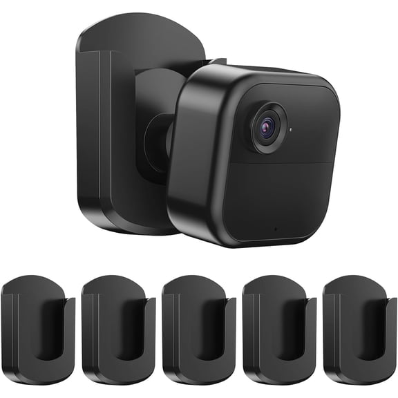 5PCS Adhesive Wall Mount Bracket for Blink Outdoor 4/Indoor/Mini/Mini 2 Cameras, No-Drill Sticky Holder with 3M Adhesive, Easy Installation
