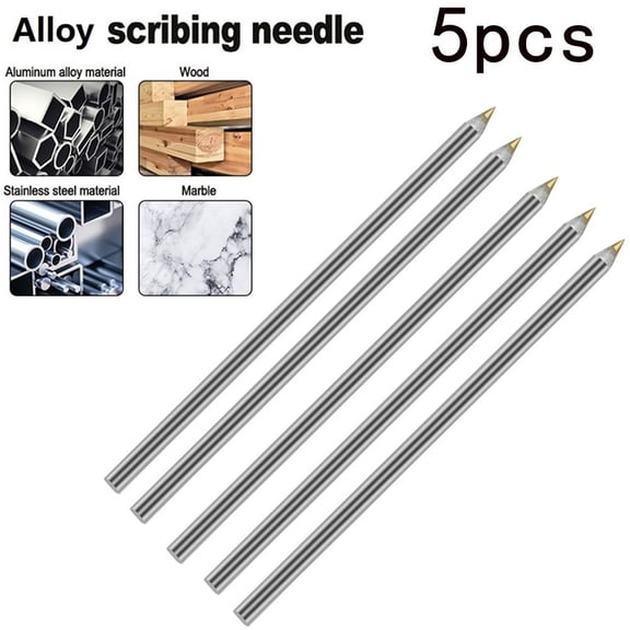 5PCS Alloy Scribe Pen Carbide Wood Diamond Glass Tile Cutting Marker Pencil Metal Lettering Pen Woodworking Marking Tool