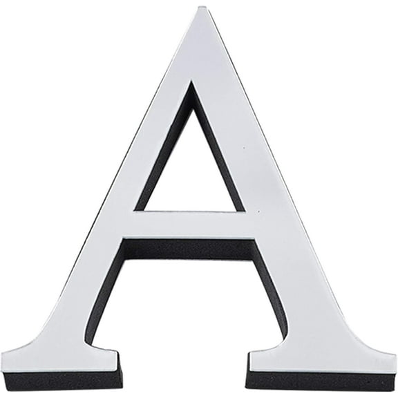 5PCS Alphabet Mirror Stickers Acrylic 26 Letters 3D Mirror Wall Stickers Heart Shape DIY Wall Decals for Living Room Bedroom Kitchen Wall Decoration Silver for DIY Letter A