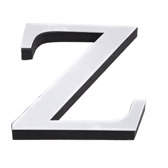 5PCS Alphabet Mirror Stickers Acrylic 26 Letters 3D Mirror Wall Stickers Heart Shape DIY Wall Decals for Bedroom Kitchen Wall Decoration Silver