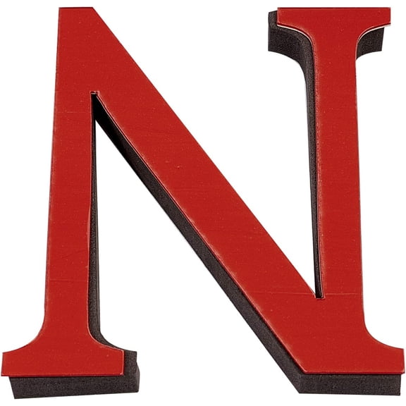 5PCS Alphabet Mirror Stickers Acrylic 26 Letters 3D Mirror Wall Stickers Wall Decals Kitchen Wall Decoration Red Red
