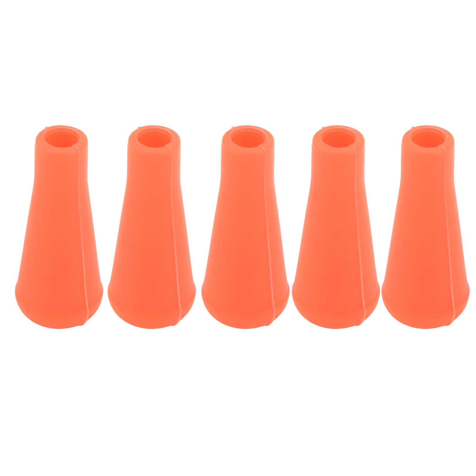 5PCS Archery Arrow Tip 8MM Inner Diameter Rubber Arrow Points For Arrows Training Outdoor Orange
