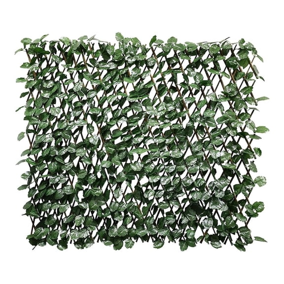 5PCS Artificial Expandable Leaf Faux Leaves Privacy Fence Screen for Outdoor Indoor Backyard Patio Balcony (Single Sided Leaves)