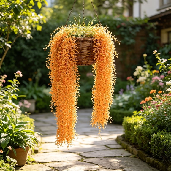 5PCS Artificial Plant Wall Vines | 37.4in · Fake Weeping Willow Faux Hanging Foliage for Wedding Living Room Outdoor Courtyard · All-Weather Holiday Home Decor Supply