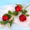 thumbnail image 1 of 5PCS Artificial Rose Flowers Long Stem Fake Silk Roses for DIY Wedding Bouquet Table Centerpiece Home Decor Valentine's Gift, 1 of 9