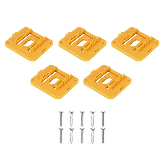 5PCS Battery Storage Rack Holder Case Wall Mount Fixing Devices For DEWALT 14.4-18V TAPDRA Spare Part