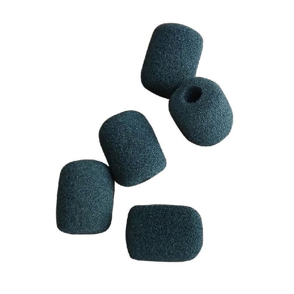 5PCS Black Microphone Headset Foam Sponge Windscreen Mic Cover