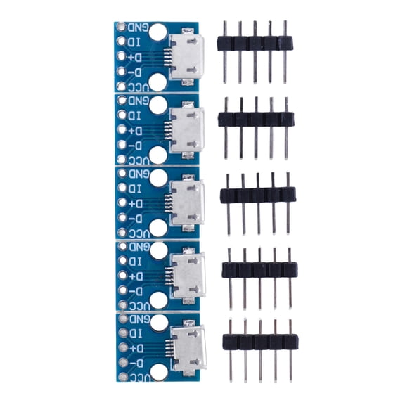 5PCS CJMCU Micro USB 5V Power Supply Module, Micro USB Interface Power Adapter Breakout Board for Arduino MCU Electronic Projects