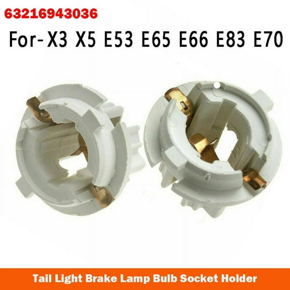 5PCS Car Rear Tail Light Brake Lamp Holder P21W Bulb Socket 63216943036 for X3 X5 E53 E65 E66 E83 E70
