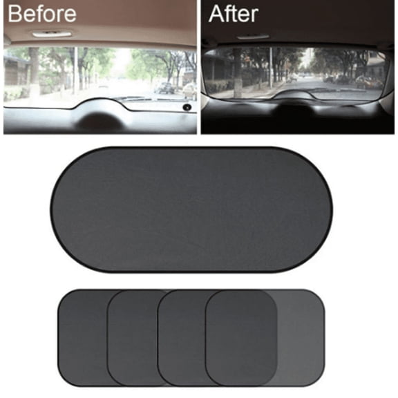 5PCS Car Side Rear Window Screen Sun Shade Mesh Cover Windshield Sunshade Visor