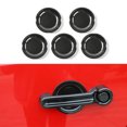 thumbnail image 1 of 5PCS Carbon Fiber pattern ABS Car Exterior Side Tailgate Door Handle Bowl Panel Cover scratch-resistant Trim For Jeep Wrangler JK 2007-2017, 1 of 9