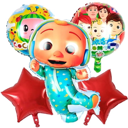 5PCS Cartoon Party Balloons Melon Balloon Watermelon Balloons Adult & Kids Party Theme Decorations