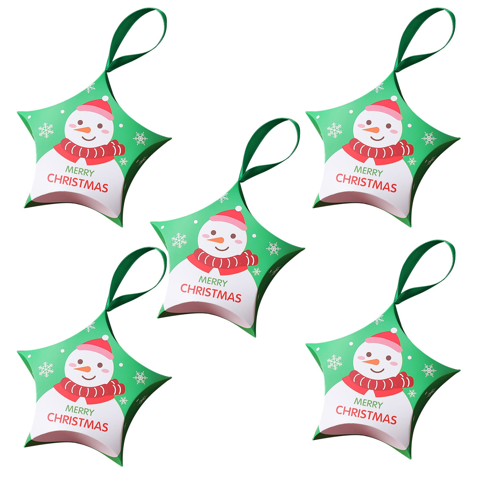 5PCS Christmas Cookie Boxes, Small Holiday Christmas Candy Boxes