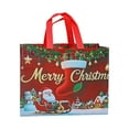 thumbnail image 1 of 5PCS Christmas Non-woven Bags, Christmas Gift Bags, Tote Bags, Hot Presseds Three-dimensional Bags, Advertising Shopping Bags(K), 1 of 5