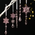 thumbnail image 1 of 5PCS Christmas Snowflake Ice Bar Ornaments - Christmas Tree Decorations Hanging Pendants, Holiday Decor for Xmas Tree Winter Fireplace Display, 1 of 7