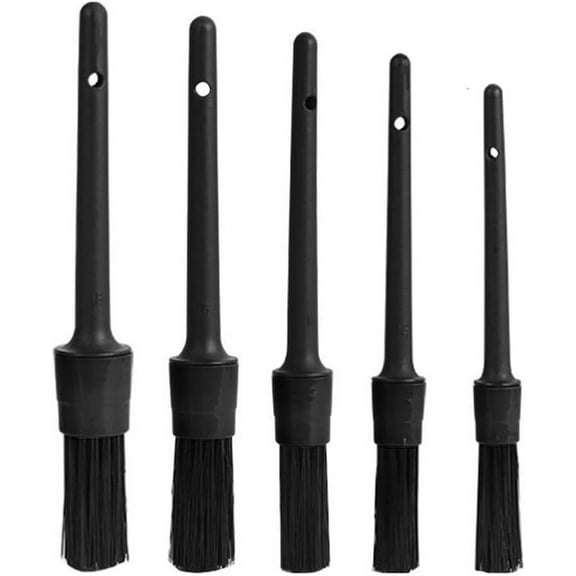 5PCS Cleaning Brush Car Detailing Brushes Set Cleaning Wheel Tire Interior Tools Dashboard Leather Cleaning Vents