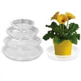 thumbnail image 1 of 5PCS Clear Plastic Plant Saucer Drip Trays Small Plant Plate Dish for Indoor Flower Pots and Planters, 1 of 1