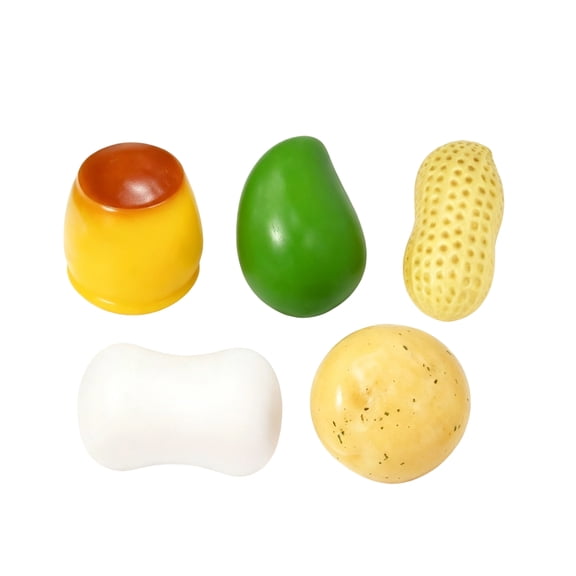 5PCS Crunchy Squishy Slow Crunchy Squishies Squeeze Stress Ball Soap Mango Peanut Potato Pudding Asmr Bead Filled Stress Stick Rebound Calming Desk Decor Moldable Adults Party Favor Crazy Gifts for F
