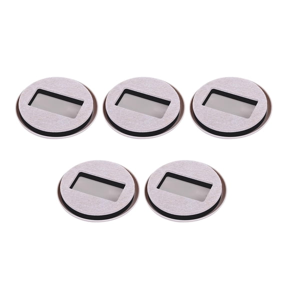 5PCS Cups - Bed Stoppers Wear Resistant Office Bedroom ABS White