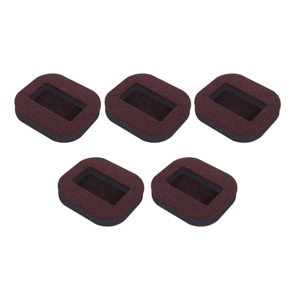 5PCS Cups - Bed Stoppers Wear Resistant Office Bedroom Felt Brown