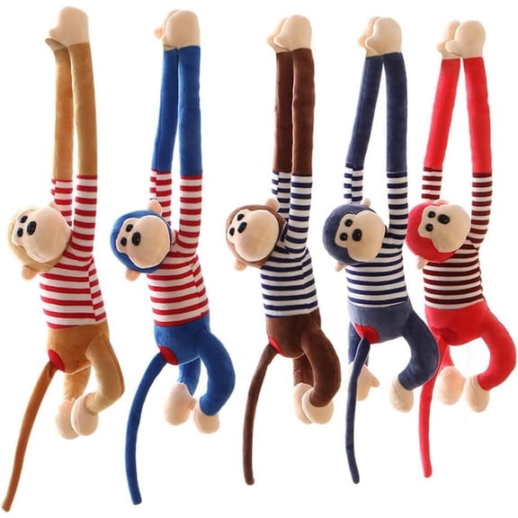 5PCS Cute Long-Armed Monkey Plush Toy,18InchFluffy and Soft Stuffed Monkey Doll Toy Kids Toddler Gifts for Birthday Christmas Party