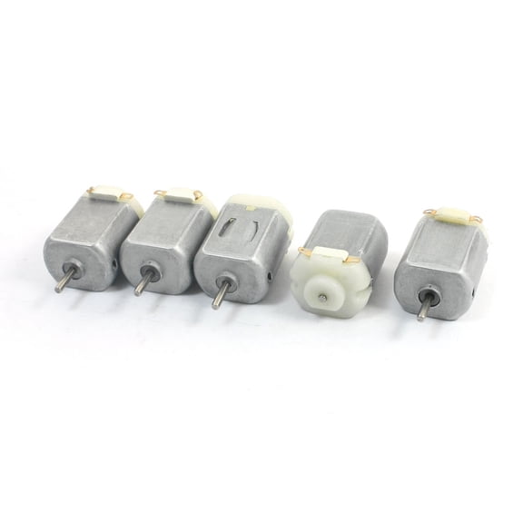 5PCS DC1-6V 17000-18000RPM 38x2mm Shaft Micro DC Motor for Hair Drier