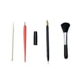 thumbnail image 1 of 5PCS DIY Scratch Scraping Painting Tools Sticks Scraper Scratch Pen Black Brush Drawing Coloring Toy,Scratch Coloring Pens, Plastic and Wooden Stylus, Scraper, Clean Brush, 1 of 4