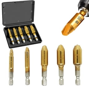 Goobetter Screw Extractor Kit 5Pcs - High Speed Steel Drill Bits for Damaged Screw/Bolt Extractor - Professional Broken Bolt & Screw Remover Tool Set
