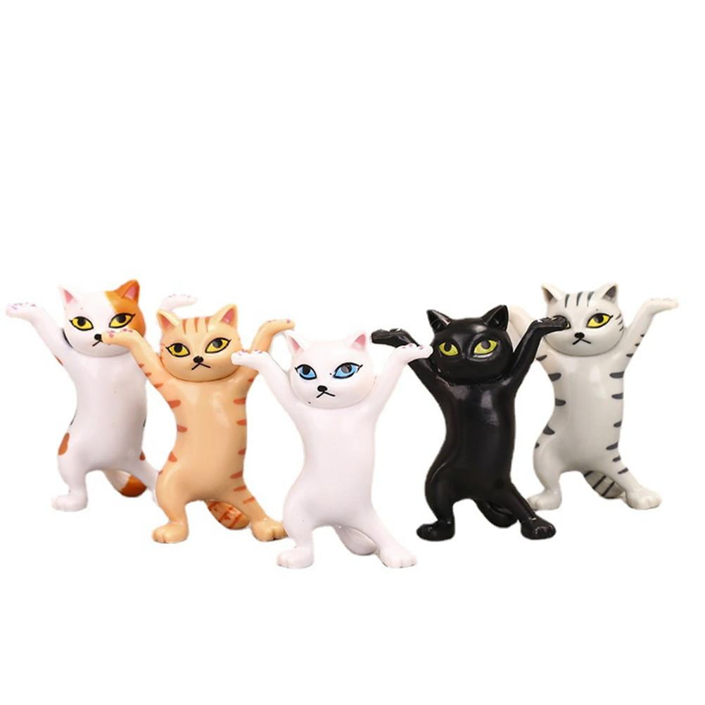 5PCS Dancing cat hand do cartoon enchanting lift kitten toy doll ornaments
