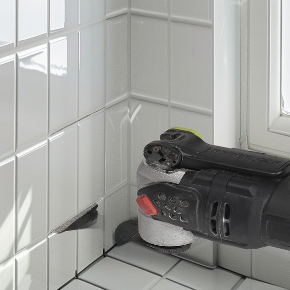 5PCS Diamond Oscillating Saw Blades, Universal Multitool Blades for Grit Grout Removal, Quick Release Multi Tool Kit for Tile, Air Brick, Cement, Concrete, Masonry$$