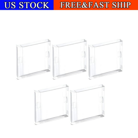 5PCS Display Box Protectors for GAME BOY/VIRTUAL/COLOR ADVANCE/Nintendo Cases CIB