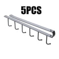 thumbnail image 1 of 5PCS Door Hook Hanger Over Cabinet Coat Hooks Kitchen Behind Rack Organizer The Clothing,Hanging Organizer, 1 of 6
