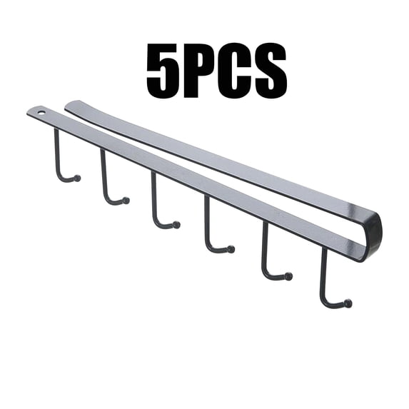 5PCS Door Hook Hanger Over Cabinet Coat Hooks Kitchen Behind Rack Organizer The Clothing,Hanging Organizer