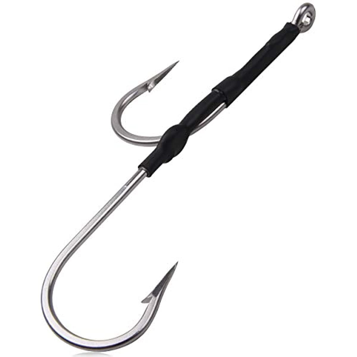 5PCS Double Hook Rig for Trolling and Chunking Saltwater Double Trolling Hooks