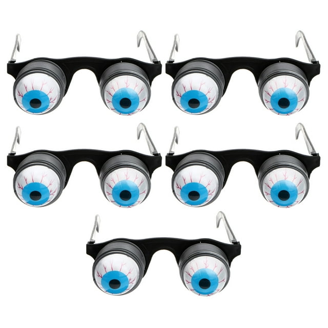 5pcs Droopy Out Eye Glasses Halloween Spring Eyeball Eyewear Funny Eyeglasses