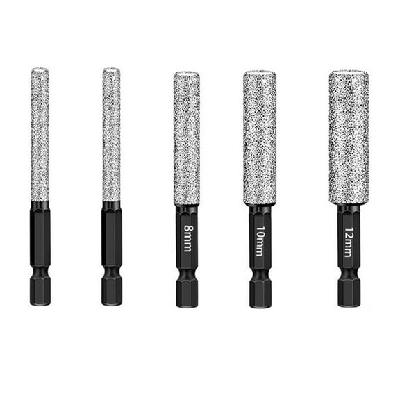5PCS Dry Milling Drill Bits Enlarging Hole Dry Drilling Core Bit 6/8/10/12mm Edge Grinding Drilling Tool