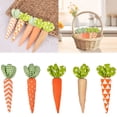thumbnail image 1 of 5PCS Easter Fabric Carrot Decorations, Plush Carrots for Baskets and Tray, Perfect Spring Holiday Decor for Easter, for Easter Home Wedding Farmhouse Basket Bowl Fillers Tiered Trays, 1 of 9