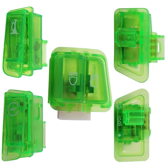 5PCS Easy Install Motorcycle Accessories Switches Button Set for Headlight Turn Signals&High/Low Beam Dimming Horn