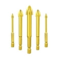 5PCS Efficient Universal Drilling Tool Multi Function Triangle Alloy