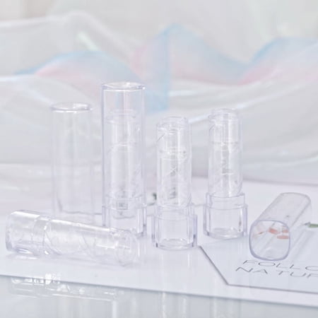 5PCS Empty Lip Clear Tubes Lip Balm Tube Lipstick Cosmetic Container
