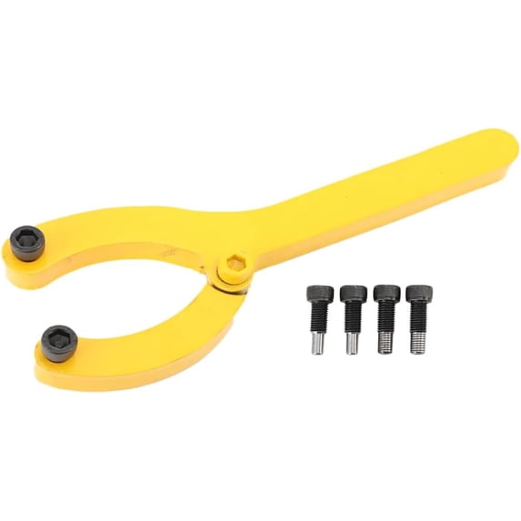 5PCS Excavator Cylinder Adjustable Wrench Kit, 8.27" /21cm Max Opening Heavy Duty Spanner, Repair Hand Tool for Cat 320 Komatsu PC Series
