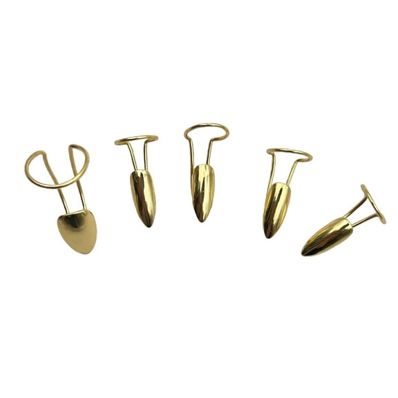 5PCS Fashion Nails Art Rings Comfort Fit Alloy Finger Accessory Open Nails Rings Alloy Texture Present for Fashion Outfits