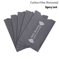thumbnail image 1 of 5PCS Fashion Protection Anti-theft Credit Cards Protect Case Cover Blocking Sleeve Card Holder RFID Blocker CARBON FIBER HORIZONTAL, 1 of 8