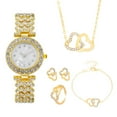 thumbnail image 1 of 5PCS Fashion Watch with Rhinestone Jewelery Seta3d8, 1 of 2