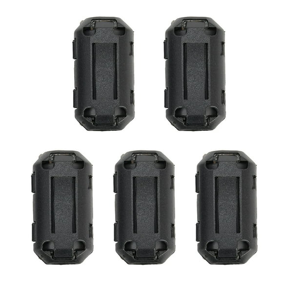 5PCS Ferrite Core Noise Suppression 3.5/5/7/9/13mm Toroidal Core Ferrite Bead Clip Choke Cable Clips Wiring Accessories